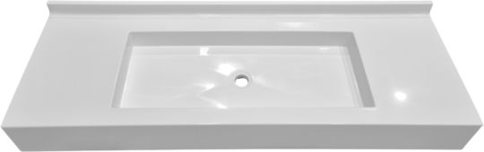 Auge 90, Marbol blanc brillant, 1500 x 500 mm